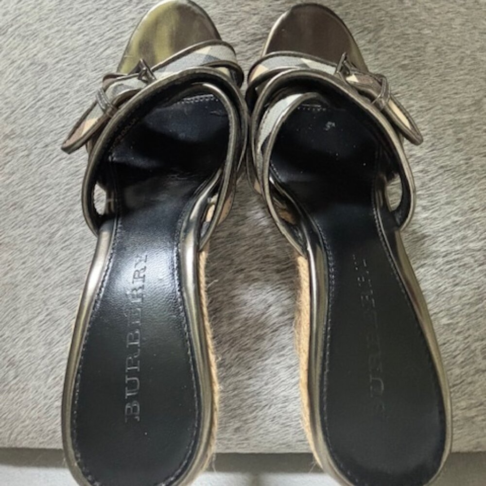 Burberry Nova Check Pattern Canvas Espadrilles - image 1